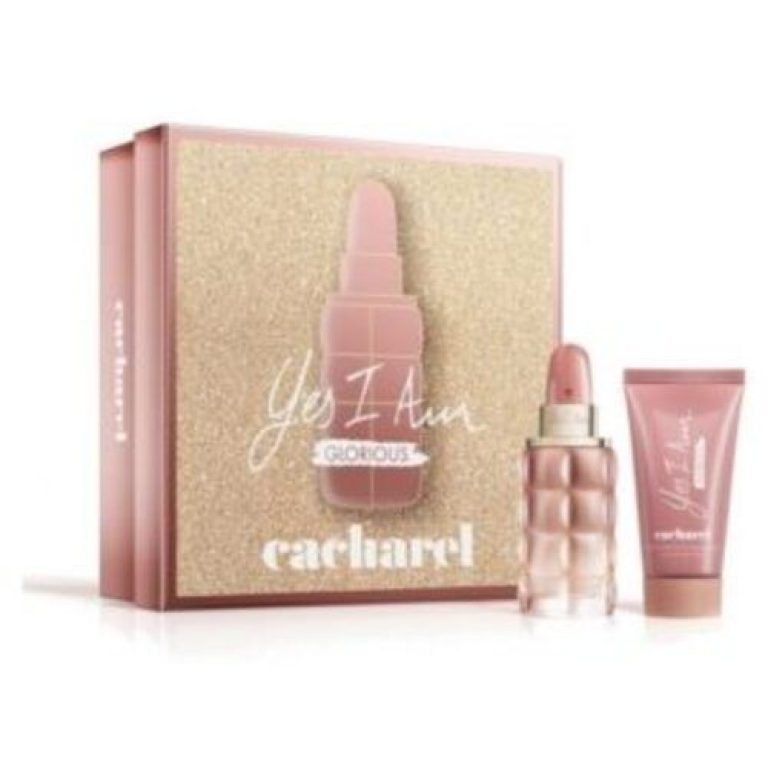 Reveal your dazzling femininity with the Yes I Am Glorious set by Cacharel
