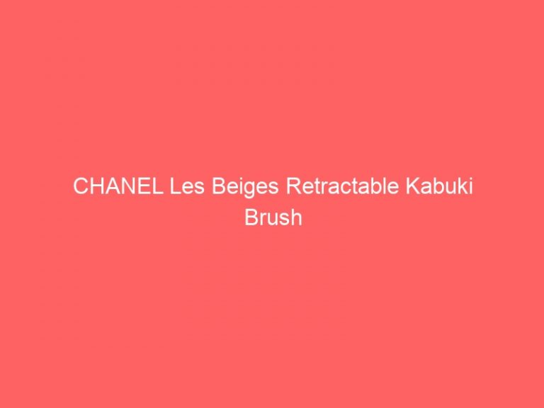 CHANEL Les Beiges Retractable Kabuki Brush