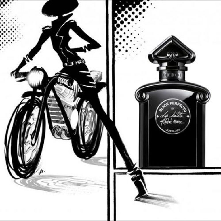 Focus on the Guerlain Black Perfecto fragrance