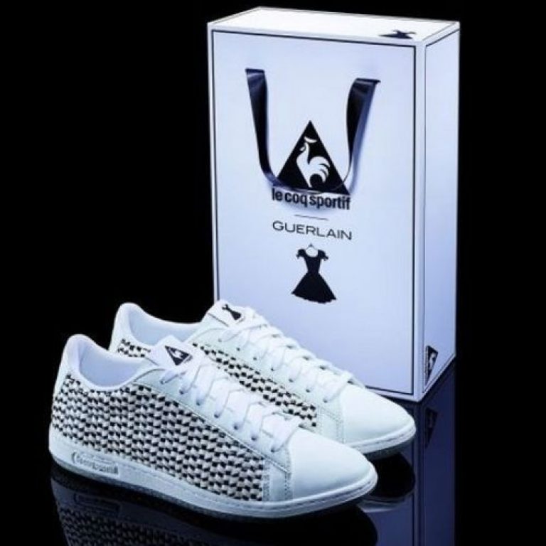 Le Coq Sportif and Guerlain design La Petite Robe Noire sneakers