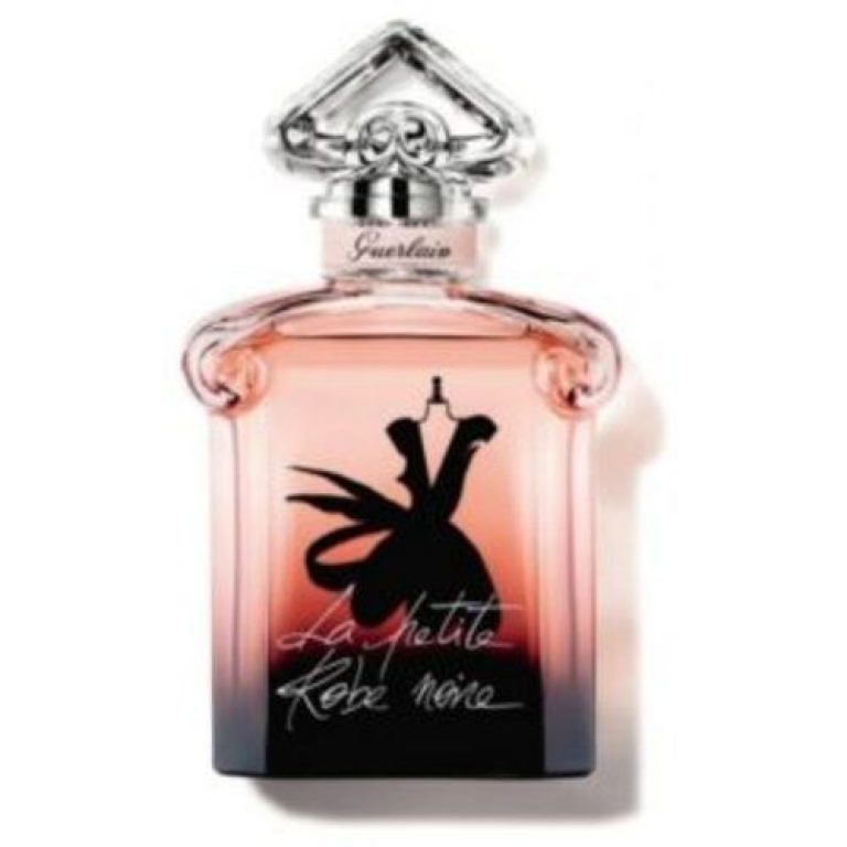 La Petite Robe Noire Nectar by Guerlain, staged in a very floral ad