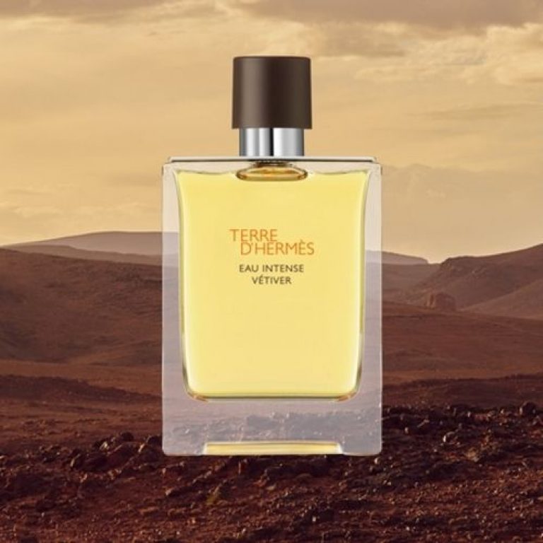 Advertising of Terre d’Hermès Eau Intense Vetiver