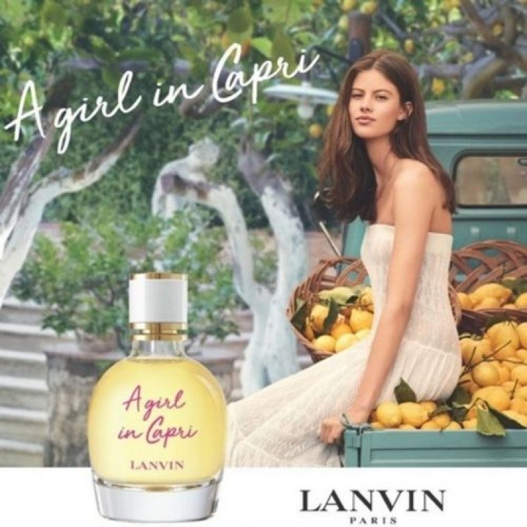 Lanvin A Girl In Capri fragrance ad